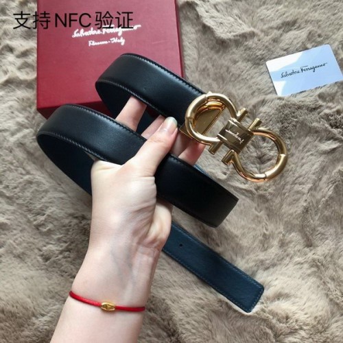 Super Perfect Quality Ferragamo Belts(100% Genuine Leather,steel Buckle)-1147