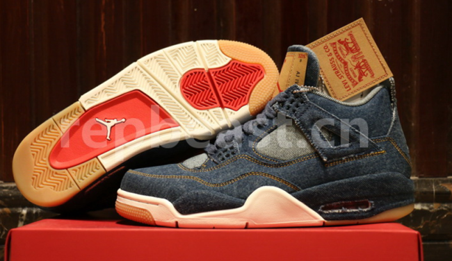 Authentic Levi’s x Air Jordan 4 GS