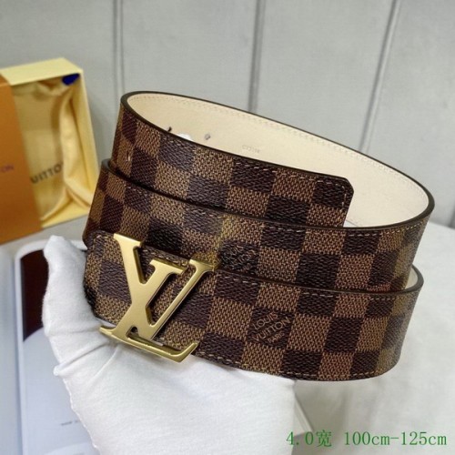 Super Perfect Quality LV Belts(100% Genuine Leather Steel Buckle)-3105