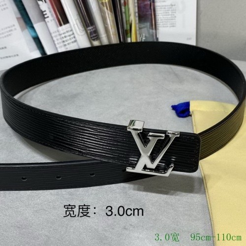 Super Perfect Quality LV Belts(100% Genuine Leather Steel Buckle)-2582