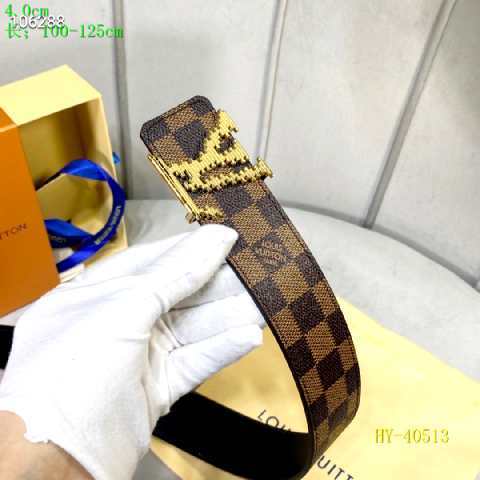 Super Perfect Quality LV Belts(100% Genuine Leather Steel Buckle)-2358