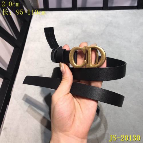 Super Perfect Quality Dior Belts(100% Genuine Leather,steel Buckle)-090