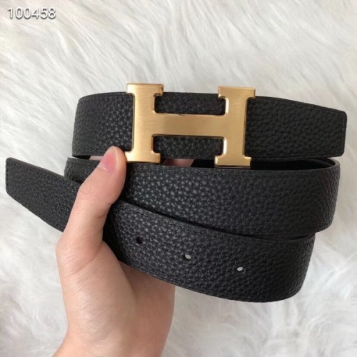 Super Perfect Quality Hermes Belts(100% Genuine Leather,Reversible Steel Buckle)-473