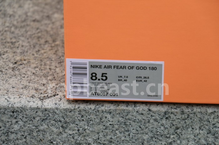 Authentic Air Fear of God Raid Grey