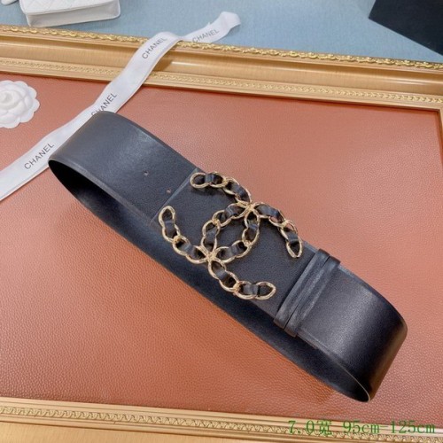 Super Perfect Quality CHNL Belts(100% Genuine Leather,steel Buckle)-269