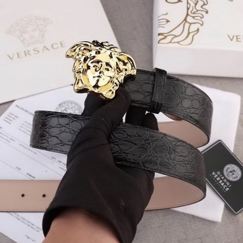 Super Perfect Quality Versace Belts(100% Genuine Leather,Steel Buckle)-674