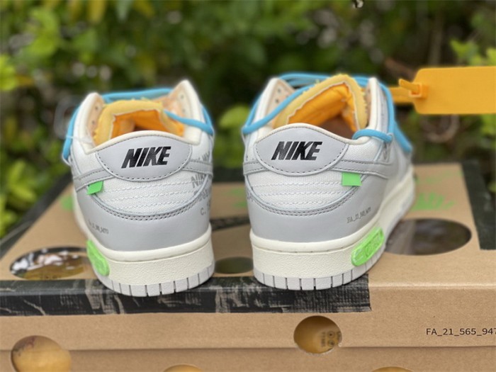 Authentic OFF-WHITE x Nike Dunk Low “The 50” DM1602 115