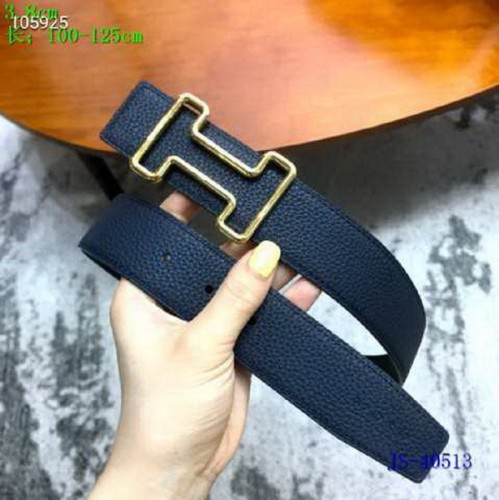 Super Perfect Quality Hermes Belts(100% Genuine Leather,Reversible Steel Buckle)-729
