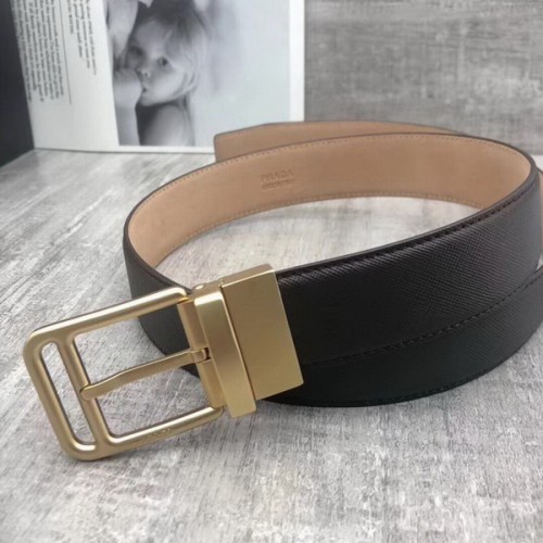 Super Perfect Quality Prada Belts(100% Genuine Leather,Reversible Steel Buckle)-046
