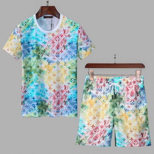 LV short sleeve men suit-056(M-XXXL)