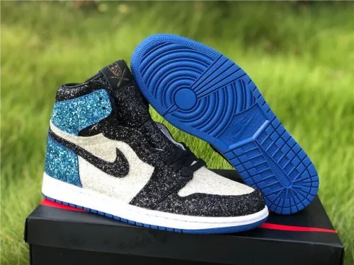 Authentic North Pole Chicago Air Jordan 1 Blue