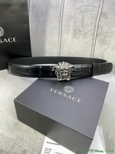 Super Perfect Quality Versace Belts(100% Genuine Leather,Steel Buckle)-539