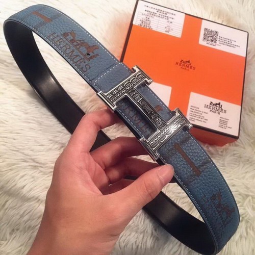 Super Perfect Quality Hermes Belts(100% Genuine Leather,Reversible Steel Buckle)-365