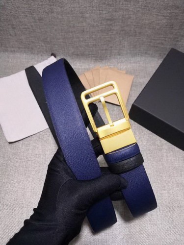 Super Perfect Quality Prada Belts(100% Genuine Leather,Reversible Steel Buckle)-028
