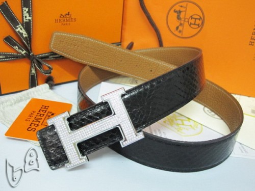 Super Perfect Quality Hermes Belts(100% Genuine Leather,Reversible Steel Buckle)-143