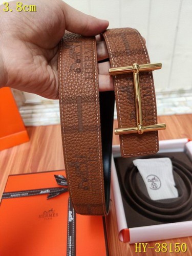 Super Perfect Quality Hermes Belts(100% Genuine Leather,Reversible Steel Buckle)-338