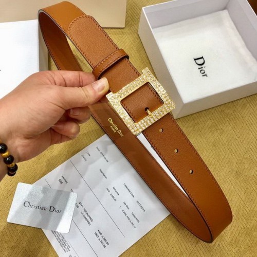 Super Perfect Quality Dior Belts(100% Genuine Leather,steel Buckle)-367