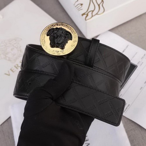 Super Perfect Quality Versace Belts(100% Genuine Leather,Steel Buckle)-487