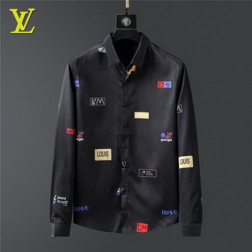 LV long sleeve shirt men-075(M-XXXL)