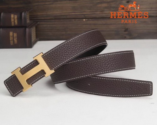 Super Perfect Quality Hermes Belts(100% Genuine Leather,Reversible Steel Buckle)-384