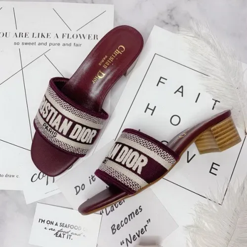 Dior women slippers AAA-056
