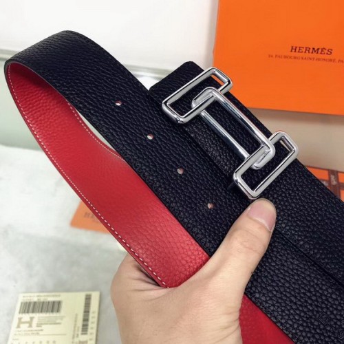 Super Perfect Quality Hermes Belts(100% Genuine Leather,Reversible Steel Buckle)-448