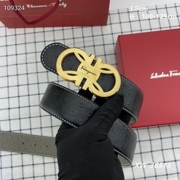 Super Perfect Quality Ferragamo Belts(100% Genuine Leather,steel Buckle)-1524