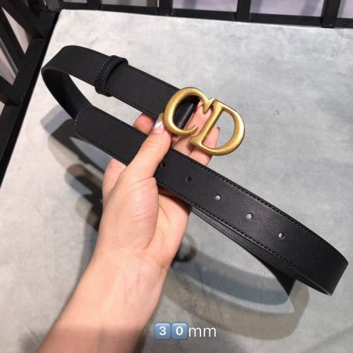 Super Perfect Quality Dior Belts(100% Genuine Leather,steel Buckle)-053