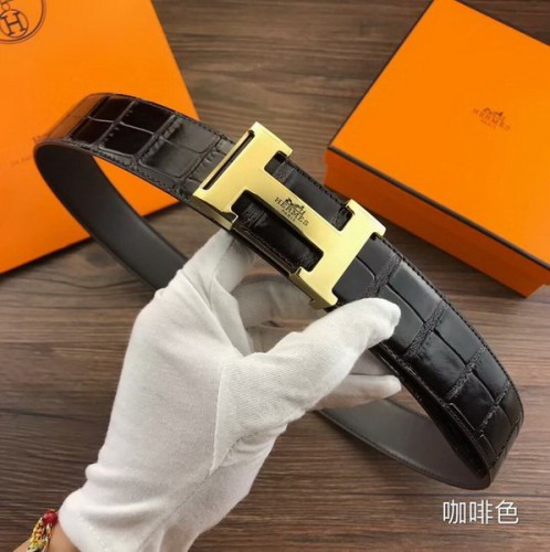 Super Perfect Quality Hermes Belts(100% Genuine Leather,Reversible Steel Buckle)-215
