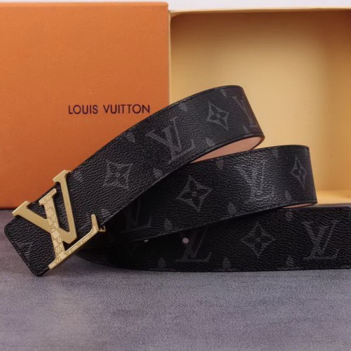 Super Perfect Quality LV Belts(100% Genuine Leather Steel Buckle)-1247