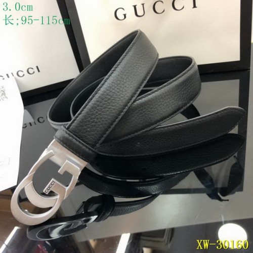 Super Perfect Quality G Belts(100% Genuine Leather,steel Buckle)-1832