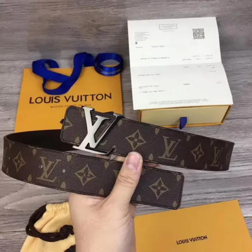 Super Perfect Quality LV Belts(100% Genuine Leather Steel Buckle)-1572