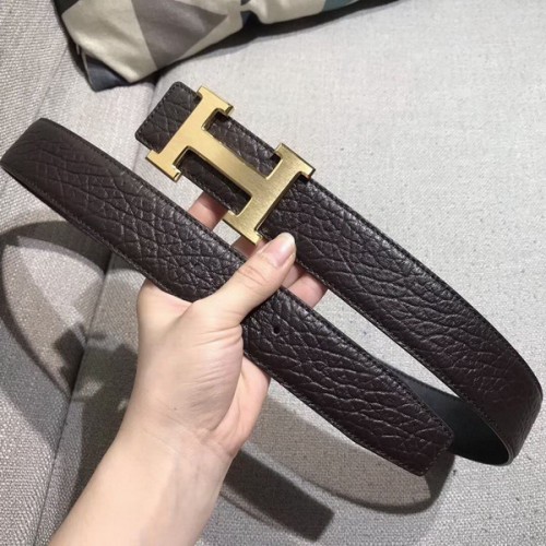 Super Perfect Quality Hermes Belts(100% Genuine Leather,Reversible Steel Buckle)-659