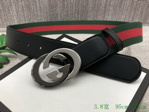 Super Perfect Quality G Belts(100% Genuine Leather,steel Buckle)-3612