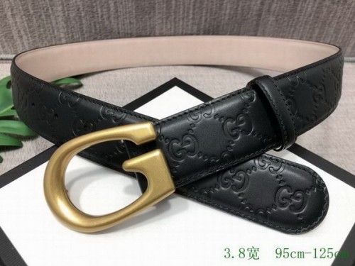 Super Perfect Quality G Belts(100% Genuine Leather,steel Buckle)-3706