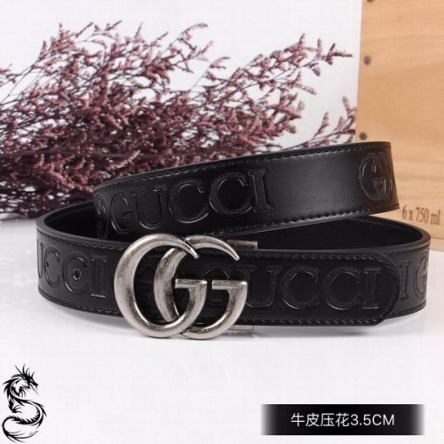 Super Perfect Quality G Belts(100% Genuine Leather,steel Buckle)-3574