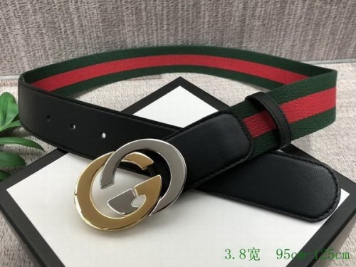 Super Perfect Quality G Belts(100% Genuine Leather,steel Buckle)-3613