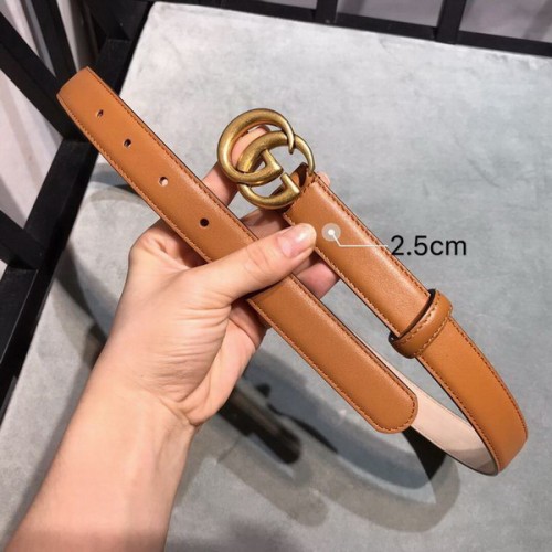 Super Perfect Quality G Belts(100% Genuine Leather,steel Buckle)-3205