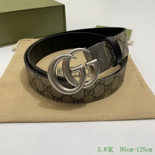 Super Perfect Quality G Belts(100% Genuine Leather,steel Buckle)-3675