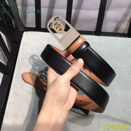 Super Perfect Quality G Belts(100% Genuine Leather,steel Buckle)-3573