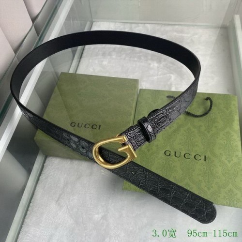 Super Perfect Quality G Belts(100% Genuine Leather,steel Buckle)-3383