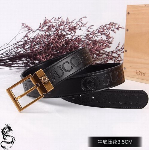 Super Perfect Quality G Belts(100% Genuine Leather,steel Buckle)-3577