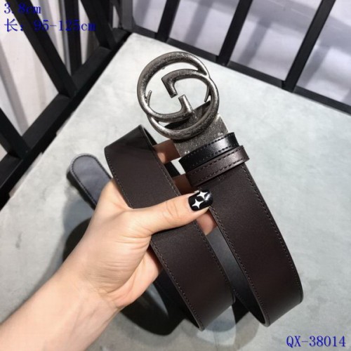 Super Perfect Quality G Belts(100% Genuine Leather,steel Buckle)-3835