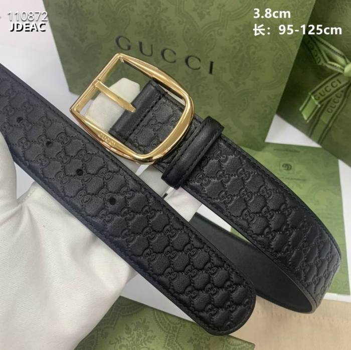 Super Perfect Quality G Belts(100% Genuine Leather,steel Buckle)-3050