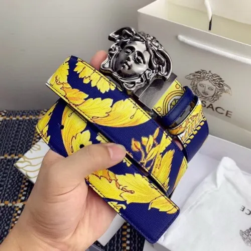 Super Perfect Quality Versace Belts(100% Genuine Leather,Steel Buckle)-699