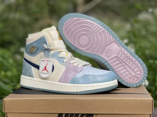 Authentic Air Jordan 1 Zoom CMFT “Celestine Blue”   GS