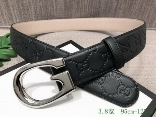 Super Perfect Quality G Belts(100% Genuine Leather,steel Buckle)-3705
