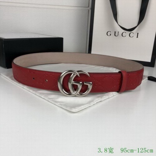 Super Perfect Quality G Belts(100% Genuine Leather,steel Buckle)-3694