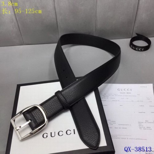 Super Perfect Quality G Belts(100% Genuine Leather,steel Buckle)-3847
