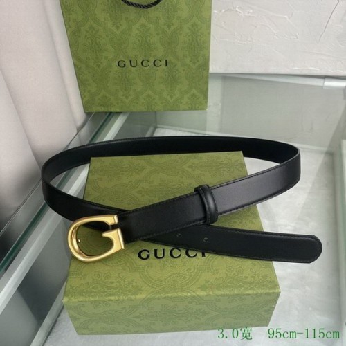 Super Perfect Quality G Belts(100% Genuine Leather,steel Buckle)-3387